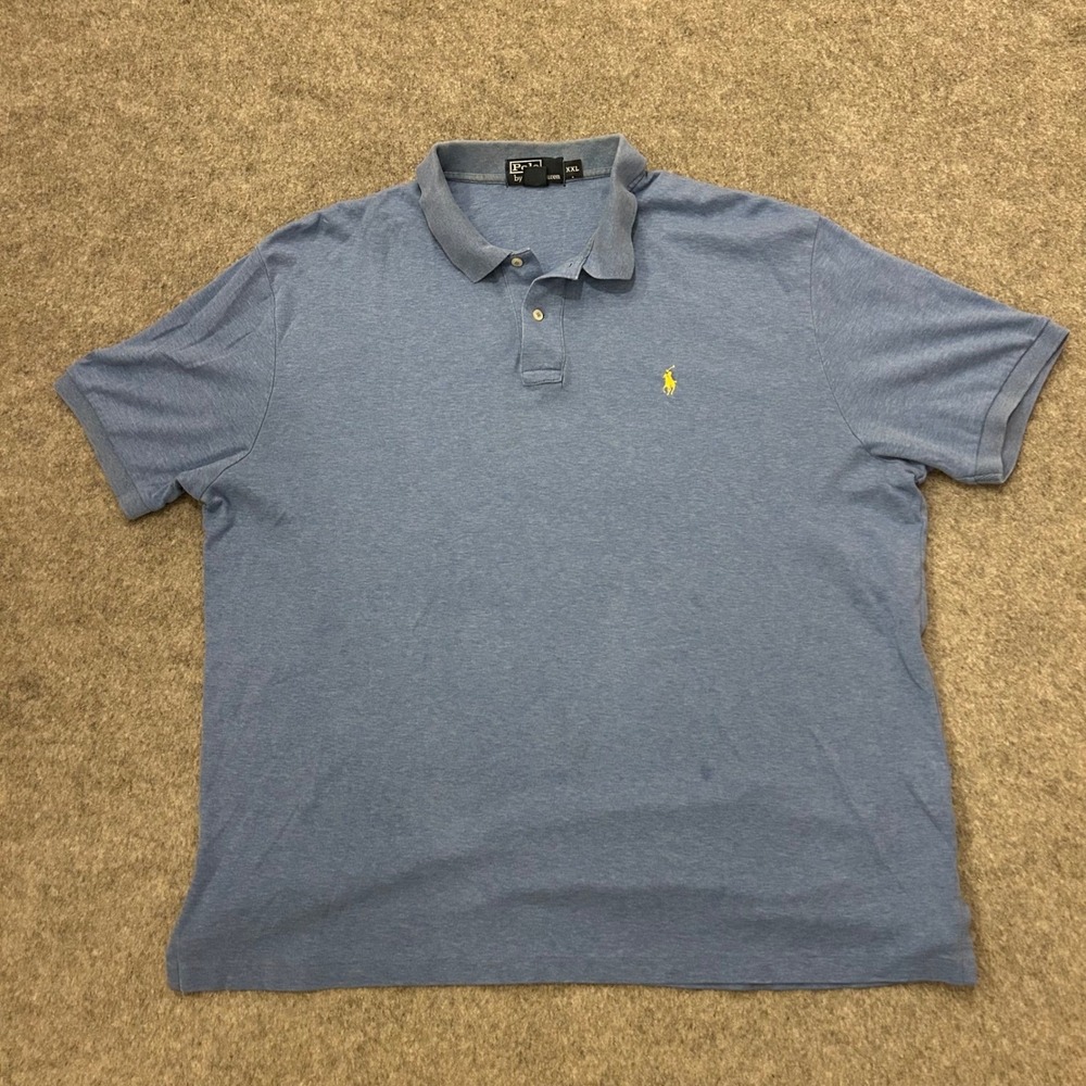 Polo Ralph Lauren Blue Polo Classy Classic Collared Shirt‎ Adult 2XL